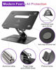 Picture of brocoon Laptop Stand, Adjustable Laptop MacBook Stand for Desk, Ergonomic Aluminum Computer Stand with Heat-Vent, Laptop Riser Compatible for 10-17" Laptops