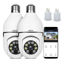 Picture of EDSACE Light Bulb Camera 2 Pack,5g Dual Band Bulb Camera,WiFi 6 Light Bulb Camera Pack of 2, 2.4G/5G WiFi Light Bulb Camera, Home Secuirty Socket Camera,360 Degree Panoramic Camera 2pcs