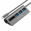 Picture of SABRENT USB-C 3.0 Hub, 5-in-1 USB SD Card Reader, SD & TF Dual Slot + 3 USB 3.0 Hub Portable Compatible with MacBook, Mac Pro/Mini, iMac, XPS, Surface Pro, Windows, Thunderbolt (HB-U3CR)