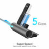 Picture of SABRENT USB-C 3.0 Hub, 5-in-1 USB SD Card Reader, SD & TF Dual Slot + 3 USB 3.0 Hub Portable Compatible with MacBook, Mac Pro/Mini, iMac, XPS, Surface Pro, Windows, Thunderbolt (HB-U3CR)