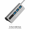 Picture of SABRENT USB-C 3.0 Hub, 5-in-1 USB SD Card Reader, SD & TF Dual Slot + 3 USB 3.0 Hub Portable Compatible with MacBook, Mac Pro/Mini, iMac, XPS, Surface Pro, Windows, Thunderbolt (HB-U3CR)