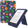 Picture of MoKo Case for 7"/6.8" Kindle Paperwhite(12th/11th Gen-2024/2021) and Kindle Paperwhite Signature Edition,Slim PU Shell Cover Case with Auto-Wake/Sleep for Kindle Paperwhite 2024, Pastoral Flower