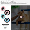 Picture of 2022 Airtag Cat Collar Holder, Small Air tag Cat Collar Holder Compatible with Apple Airtag GPS Tracker, 2Pack Waterproof Case Cover for Cat Dog Pet Collar Within 3/8 inch (LuminousPink&LuminousBlue)