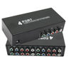 Picture of BolAAzuL 5 RCA Component Video Audio Splitter 1 in 4 Out, 4-Way RCA/YPbPr Component Video L/R Audio AV Splitter Box 1 RCA Audio Video to 4 RCA for PS2 Wii X Box DVD HDTV