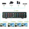 Picture of BolAAzuL 5 RCA Component Video Audio Splitter 1 in 4 Out, 4-Way RCA/YPbPr Component Video L/R Audio AV Splitter Box 1 RCA Audio Video to 4 RCA for PS2 Wii X Box DVD HDTV