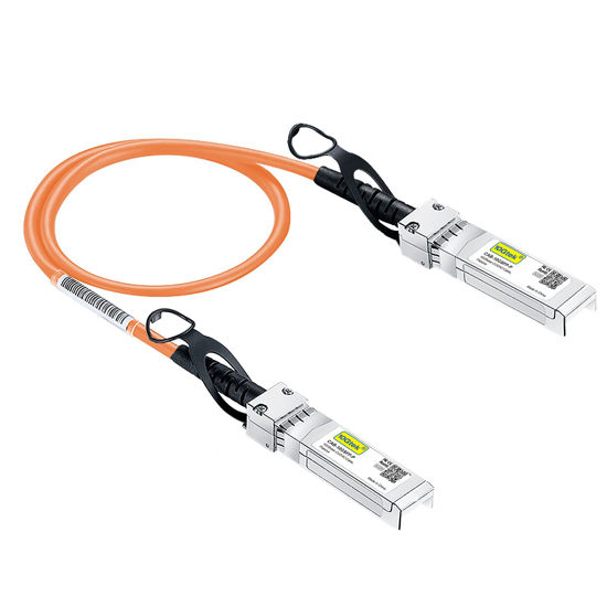 Picture of [Orange] Colored 10G SFP+ DAC Cable - Twinax SFP Cable for Ubiquiti UniFi Devices, 0.3-Meter(1ft)