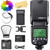 Picture of Godox V860II-N Camera Flash for Nikon Flash Speedlite Speedlight Light,2.4G HSS 1/8000s,650 Full-Power Flashes,11.1V/2000mAh Li-ion Battery,1.5s Recycle Time+12 Color Filters+Diffuser+Refletor