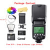 Picture of Godox V860II-N Camera Flash for Nikon Flash Speedlite Speedlight Light,2.4G HSS 1/8000s,650 Full-Power Flashes,11.1V/2000mAh Li-ion Battery,1.5s Recycle Time+12 Color Filters+Diffuser+Refletor