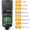 Picture of Godox V860II-N Camera Flash for Nikon Flash Speedlite Speedlight Light,2.4G HSS 1/8000s,650 Full-Power Flashes,11.1V/2000mAh Li-ion Battery,1.5s Recycle Time+12 Color Filters+Diffuser+Refletor