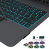 Picture of for Samsung Galaxy Tab S7 FE/S8 Plus 12.4" Keyboard Case: 7 Colors Backlit Trackpad Keyboard for 12.4" Galaxy Tab S7 Plus S7+ S8+ | Smart Touch Wireless Keyboard with Kickstand Folio Tablet Cover