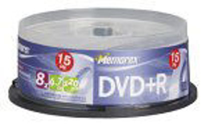 Picture of Memorex 4.7GB 8X DVD+R Media (15-Pack Spindle)