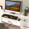Picture of Wireless Computer Keyboards Mouse Combos, COVEVA Colorful Typewriter Retro Keyboard with Round Keycaps, USB Keyboard and Mouse Set 2.4GHz Full-Size Wireless Keyboard and Optical Mouse（Black-Coffee）
