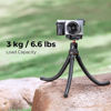 Picture of K&F Concept Mini Tripod Stand, Flexible Camera Cellphone Tripod with Bluetooth Remote, 1/4'' Screw with Phone Holder&Cold Shoe, 6.6lbs Max Load Compatible with Smartphone/Canon Nikon Sony Camera