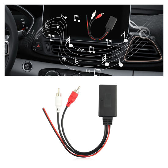 Picture of Wireless Bluetooth Receiver for Car with RCA Audio Cable,AUX Bluetooth Car Adapter Keeps Audio Playback Stable,Reliable Bluetooth Transmitter for Car & Most Electronic Devices