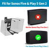 Picture of notiela Speaker Wall Mount for Sonos Five & Play 5 Gen 2 Speaker Mount, Tilt & Swivel Adjustable Bracket for Sonos Play:5 and Sonos Five Wall Mount, Black
