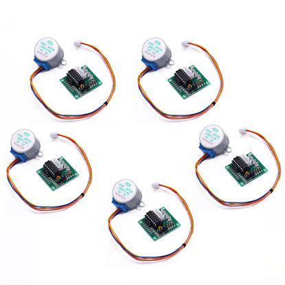 Picture of Teyleten Robot 5pcs ULN2003 28BYJ 48 5V 4-Phase Stepper Motor with 5V Stepper Drive Board for Arduino PI PIC Raspberry Pi