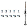 Picture of Bfenown Replacement 10 Pcs M2.5 * 4.0 Torx T5 Bottom Cover Case Screws + T5 Screwdriver for Dell XPS 17 9700 9710 9720 9730 Precision 17 5750 5760 5770 5780 (Silver)