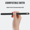 Picture of YINVA Sleeve Cover Compatible with Apple Pencil 2nd Generation, Grip Skin Case Accessories Compatible with iPad Pencil 2 Gen with Nib Cap (Black)