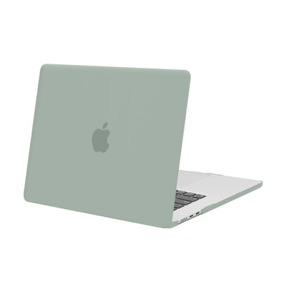 Picture of MOSISO Compatible with MacBook Air 15 inch Case 2024 2023 Release M3 A3114 M2 A2941 with Liquid Retina Display & Touch ID, Protective Plastic Hard Shell Case Cover, Antique Green