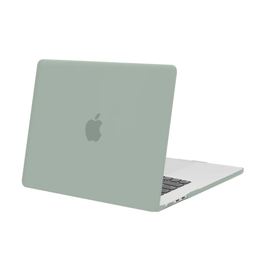 Picture of MOSISO Compatible with MacBook Air 15 inch Case 2024 2023 Release M3 A3114 M2 A2941 with Liquid Retina Display & Touch ID, Protective Plastic Hard Shell Case Cover, Antique Green