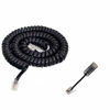 Picture of Telephone Cord Detangler,AIMIJIA Black Coiled Telephone Handset Cord 13 Ft Uncoiled / 2 Ft Coiled and Black Extended Rotatable Telephone Phone Cord Detangler Landline Telephone Accessory