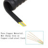 Picture of Telephone Cord Detangler,AIMIJIA Black Coiled Telephone Handset Cord 13 Ft Uncoiled / 2 Ft Coiled and Black Extended Rotatable Telephone Phone Cord Detangler Landline Telephone Accessory