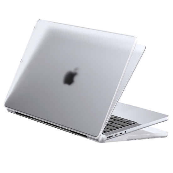 Picture of Soonjet for MacBook Pro 14 inch Case 2024-2021 M4 M3 M2 M1 Pro/Max [Same as Bare-MacBook] Clear Matte Cover Protective Hard Shell Laptop - Frosted Clear