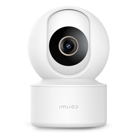 Picture of IMILAB C22 3K Security Indoor Camera - 360° View Home Camera with Color Night Vision for Baby/Pet Monitor, Plug-in 2.4Ghz WiFi 6 Inside Camera, 2-Way Audio, AI Detection, Local/Cloud Storage(White)