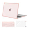 Picture of MOSISO Compatible with MacBook Pro 14 inch Case 2025-2021 M4 M3 M2 M1 A3112 A3185 A3401 A2918 A2992 A2779 A2442, Anti-Cracking Heavy Duty TPU Bumper Hard Case&Keyboard Skin&Screen Film, Pink