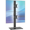 Picture of Dual Monitor Stand - Vertical Stack Screen Free-Standing Desk Mount Arm Riser Fits Two 13 to 34 Inch Computer Monitors with Swivel, Tilt, Height Adjustable, VESA Stand 100 x 100mm, 75 x 75mm AX05TB02