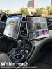 Picture of GDZN Dual Tablet Holder for Car Cup Holder - Heavy Duty [Double Metal Arm] Truck Tablet Cup Holder for iPad Pro 12.9, Galaxy Tab, Fire, 4.7-13" Tablets and Phones