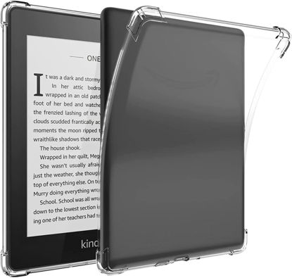 Picture of JvKzaen Clear Case for 6" Kindle 2024 and 2022 (11 Generation) (NOT FIT Kindle Paperwhite/Oasis),Ultrathin Slim Soft Flexible Silicone TPU Rubber Back Cover Skin for Kindle 2024/2022,Lightweight