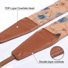 Picture of Padwa Lifestyle Cork Camera Strap - 2" Top Layer Cowhide Head Camera Straps for Photographers,Natural Log Crackle Art Print Style,Soft Chamois Velvet Padded Strap Quick Release fits All Cameras
