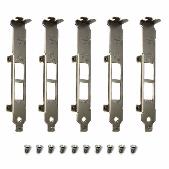 Picture of BestParts 5pcs Generic Full Height Brackets for Intel X540-T2 X550-T2 Network Card with Screws