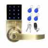 Picture of COLOSUS NDL319 Electronic Trusted Digital Keyless Door Lock for Home & Office Security, Touchscreen - 50 User Codes + 4 Key Fobs + 1 Remote + 2 Keys (Gold) …