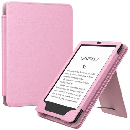 Picture of MoKo Case for 6.8" Kindle Paperwhite(11th Generation-2021) and Kindle Paperwhite Signature Edition, Slim PU Shell Cover Case with Auto-Wake/Sleep for Kindle Paperwhite 2021, Nosegay Pink
