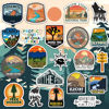 Picture of 156 Pcs National Parks Sticker Pack, Outdoor Nature Camping Hiking Inspired Waterproof Vinyl Decals for Water Bottles Laptop Car, Travel Adventure Partks Sticker