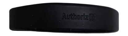 Picture of 5 - 26 Bit H10301 125 KHz Proximity Wristbands Black Straight AuthorizID Wiegand Waterproof Compatible w/ 1386 1326 7610 1586 1391 1346. Works with nearly all access control systems. Free tech support