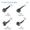 Picture of H!Fiber.com 12G Internal Mini SAS HD SFF-8643 to SFF-8643 Cable, Straight to Right Angle, 0.5m, 36 Pin, with Sideband, 100 Ohm, Support RAID, PCIE Controller, Flexible, 0.5-Meter(1.6ft)
