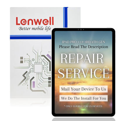 Picture of Lenwell Repair Service with Original OEM Pull Screen for iPad Pro 12.9 3rd/4th Gen 2018/2020 Original OEM Display Digitizer Touch Assembly A1876 A1895 A2014 A1983/A2069 A2229 A2232 A2233 +Free Install