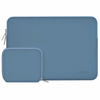 Picture of MOSISO Laptop Sleeve Compatible with MacBook Air/Pro, 13-13.3 inch Notebook, Compatible with MacBook Pro 14 inch 2023-2021 A2779 M2 A2442 M1, Neoprene Bag with Small Case, Navy Lime