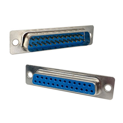 Picture of Jienk 20PCS DB25 Male and Female Solder Type Connector, RS232 Serial 25 Pin D Sub Adapter for PC Accessories(Male x 10, Female x 10)