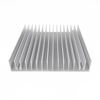 Picture of Awxlumv 100mm Heatsink 100x100x18mm/ 3.94''x3.94''x0.71'' Heat sinks Radiator for Circuit Board Transistor Semiconductor Devices Control System Multimedia Components Equipment with 16 Fins - Sliver