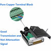 Picture of Jienk 2Pcs DB15 Solderless Male RS232 D-SUB Serial Adapters, 16mm thinner 15 Pin Port Terminal Solderfree Breakout Board Connector with Case Accessories
