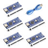 Picture of Nano V3.0 Board with Cable, AYWHP 5PCS Nano Board ATmega328P, CH340G Chip 5V 16M, Microcontroller Compatible with Arduino Nano (USB C Port)