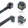 Picture of SFF-8643 to SFF-8087 Internal Mini SAS HD Cable, Compatible with Raid Controller Hard Drive, 8087 Right Angle, 100-Ohm, 1-m(3.3ft)