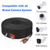 Picture of BNC Cable 200ft 2 Pack Aimyzii BNC Video Power Cable,Security Camera Cable for CCTV Camera DVR Security Systems(Included 4X BNC Adapters,50 Pcs Cable Clips)-Black