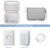 Picture of Hard Carrying Case for Fujifilm Instax Mini Link 2/ Instax Mini Link 3 Smartphone Printer, Instax Mini Printer Travel Storage Case with Mesh Pocket for USB Cable, Instax Mini Film, Grey