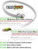 Picture of (1 Pack) 3 Feet Black Telephone Cable 6P4C RJ11 Male to Male, Made in USA Pro Grade Phone Line Cord