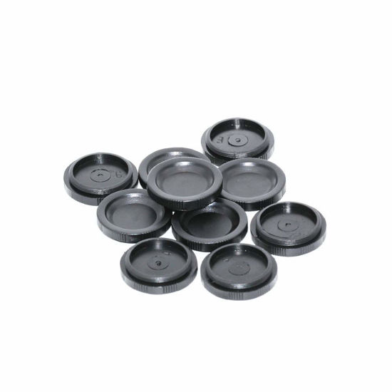 Picture of FotoHigh C Mount Dust Cap Dust Cover for CCTV Camera Lens Body Plastic Pack of 10